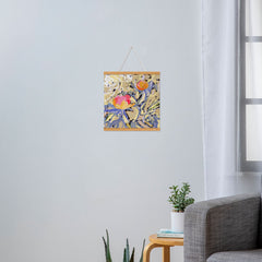 83 Oranges Blooms in The Butter Forest Art Print