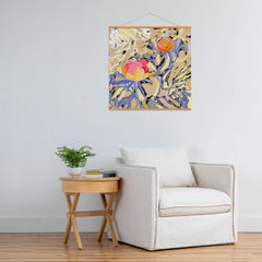 83 Oranges Blooms in The Butter Forest Art Print