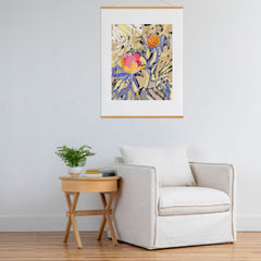 83 Oranges Blooms in The Butter Forest Art Print