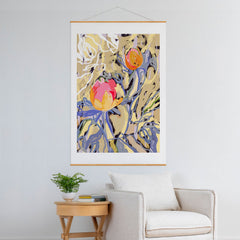 83 Oranges Blooms in The Butter Forest Art Print
