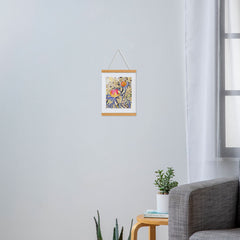 83 Oranges Blooms in The Butter Forest Art Print