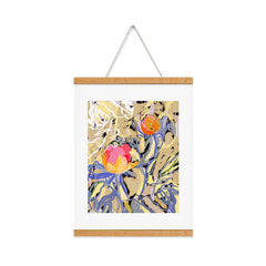 83 Oranges Blooms in The Butter Forest Art Print