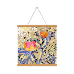 83 Oranges Blooms in The Butter Forest Art Print