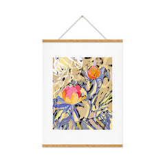 83 Oranges Blooms in The Butter Forest Art Print
