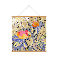83 Oranges Blooms in The Butter Forest Art Print
