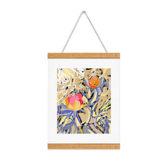 83 Oranges Blooms in The Butter Forest Art Print