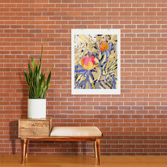 83 Oranges Blooms in The Butter Forest Art Print