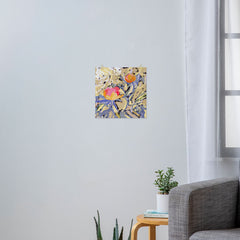 83 Oranges Blooms in The Butter Forest Art Print