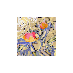 83 Oranges Blooms in The Butter Forest Art Print