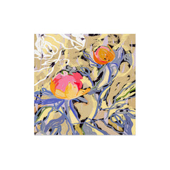 83 Oranges Blooms in The Butter Forest Art Print