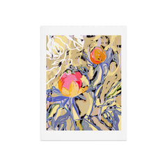 83 Oranges Blooms in The Butter Forest Art Print