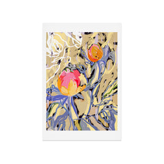 83 Oranges Blooms in The Butter Forest Art Print
