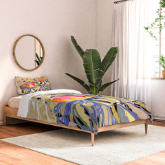 83 Oranges Blooms in The Butter Forest Comforter