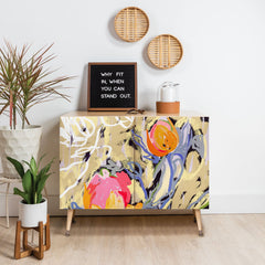 83 Oranges Blooms in The Butter Forest Credenza