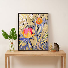 83 Oranges Blooms in The Butter Forest Art Canvas