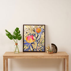 83 Oranges Blooms in The Butter Forest Art Canvas