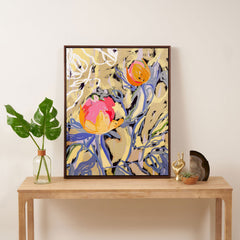 83 Oranges Blooms in The Butter Forest Art Canvas