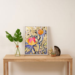 83 Oranges Blooms in The Butter Forest Art Canvas