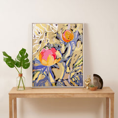 83 Oranges Blooms in The Butter Forest Art Canvas