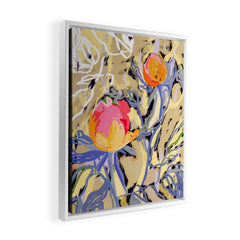 83 Oranges Blooms in The Butter Forest Art Canvas