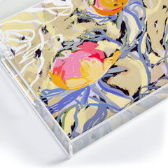 83 Oranges Blooms in The Butter Forest Acrylic Tray