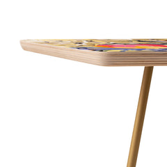 83 Oranges Blooms in The Butter Forest Side Table