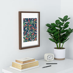 83 Oranges Blossom Botanical Recessed Framing Rectangle