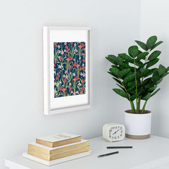 83 Oranges Blossom Botanical Recessed Framing Rectangle