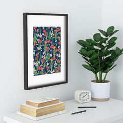 83 Oranges Blossom Botanical Recessed Framing Rectangle