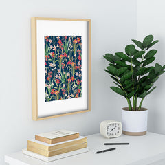 83 Oranges Blossom Botanical Recessed Framing Rectangle