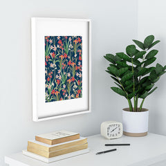 83 Oranges Blossom Botanical Recessed Framing Rectangle