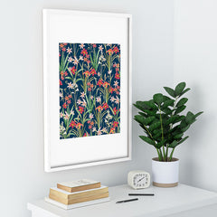 83 Oranges Blossom Botanical Recessed Framing Rectangle