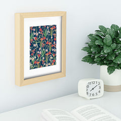 83 Oranges Blossom Botanical Recessed Framing Rectangle
