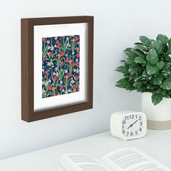 83 Oranges Blossom Botanical Recessed Framing Rectangle