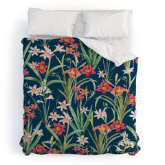 83 Oranges Blossom Botanical Duvet Cover