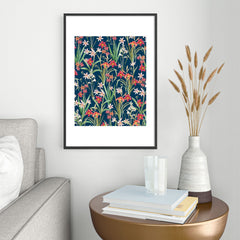 83 Oranges Blossom Botanical Metal Framed Art Print