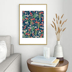 83 Oranges Blossom Botanical Metal Framed Art Print