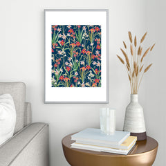 83 Oranges Blossom Botanical Metal Framed Art Print