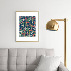 83 Oranges Blossom Botanical Metal Framed Art Print