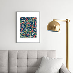 83 Oranges Blossom Botanical Metal Framed Art Print