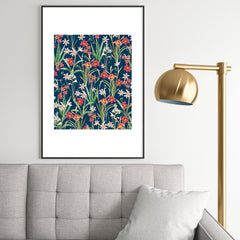 83 Oranges Blossom Botanical Metal Framed Art Print