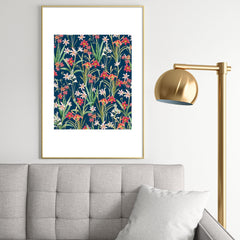 83 Oranges Blossom Botanical Metal Framed Art Print