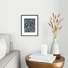 83 Oranges Blossom Botanical Metal Framed Art Print