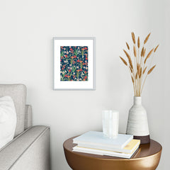 83 Oranges Blossom Botanical Metal Framed Art Print