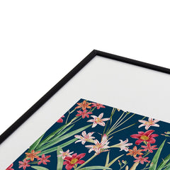 83 Oranges Blossom Botanical Metal Framed Art Print