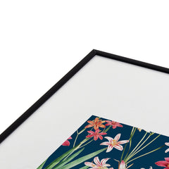 83 Oranges Blossom Botanical Metal Framed Art Print