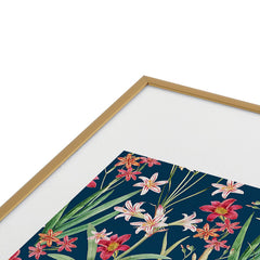 83 Oranges Blossom Botanical Metal Framed Art Print