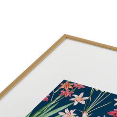 83 Oranges Blossom Botanical Metal Framed Art Print