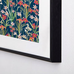 83 Oranges Blossom Botanical Metal Framed Art Print