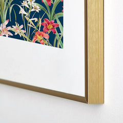 83 Oranges Blossom Botanical Metal Framed Art Print